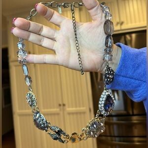 Elegant Dark Gold Statement Necklace